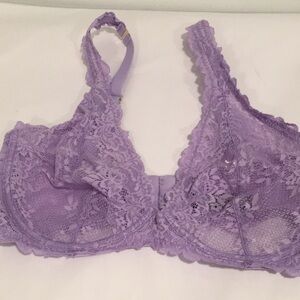 Natori Violet Lace Bra Underwire 34DD